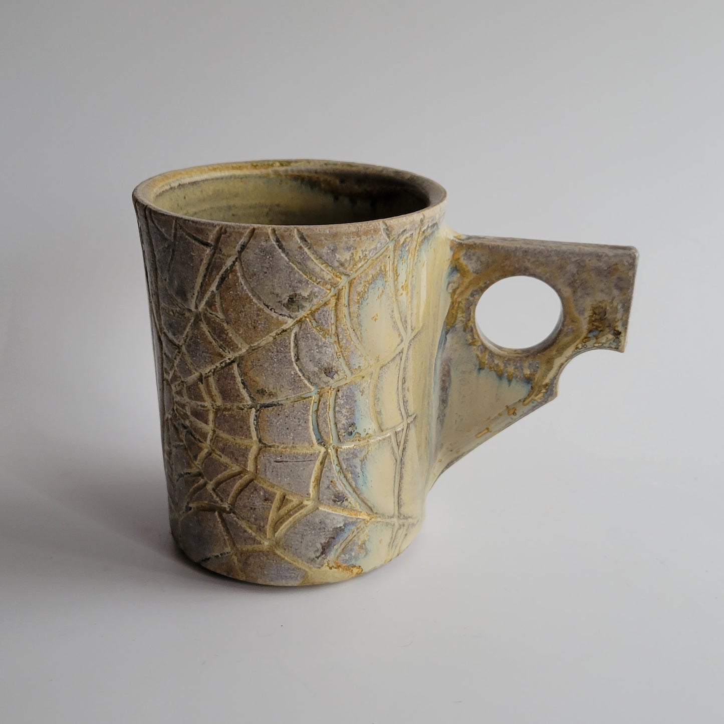 Woodfired Spiderweb Mug