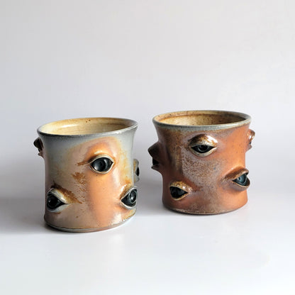 Woodfired Eyeball Cups - Blue