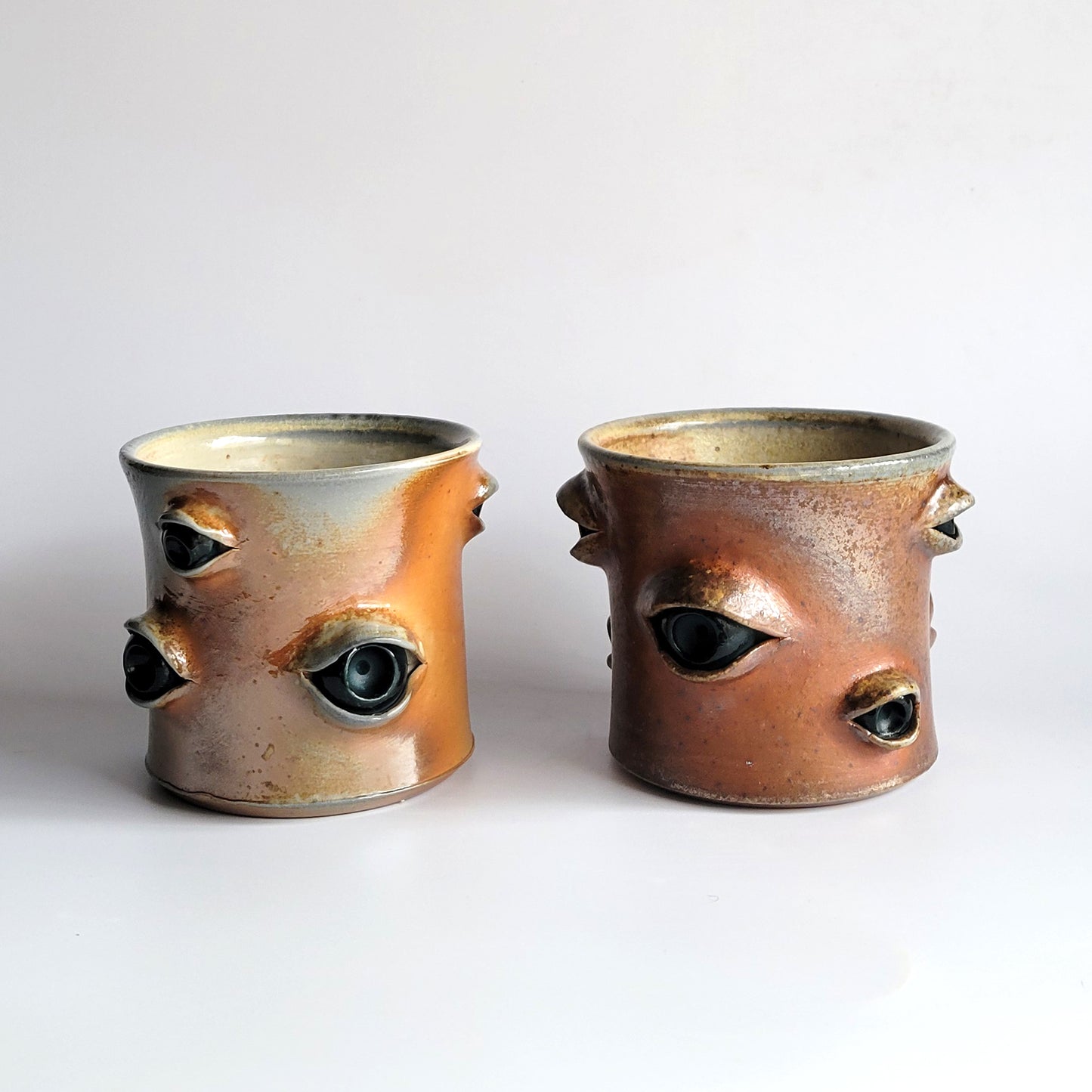 Woodfired Eyeball Cups - Blue