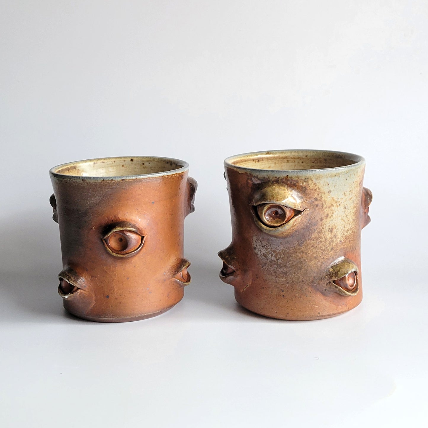 Woodfired Eyeball Cups - Orange