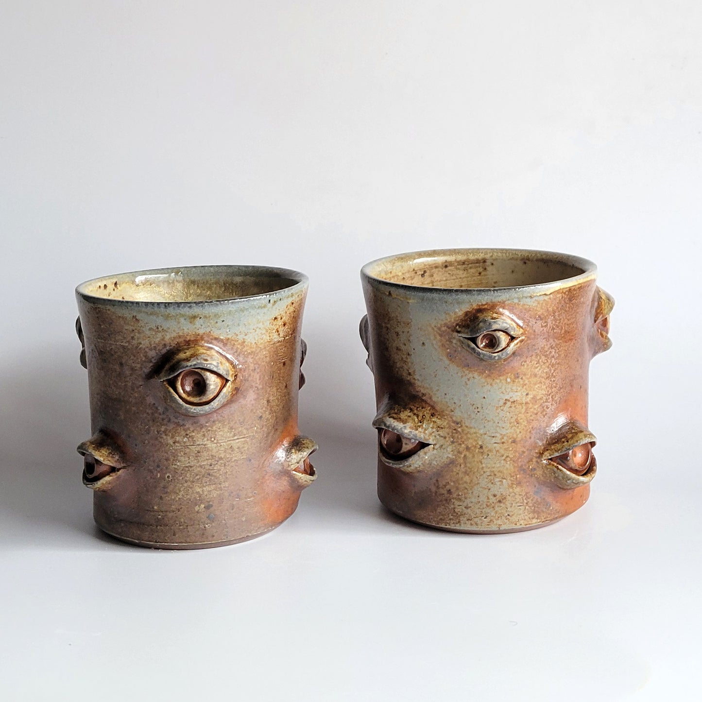 Woodfired Eyeball Cups - Orange