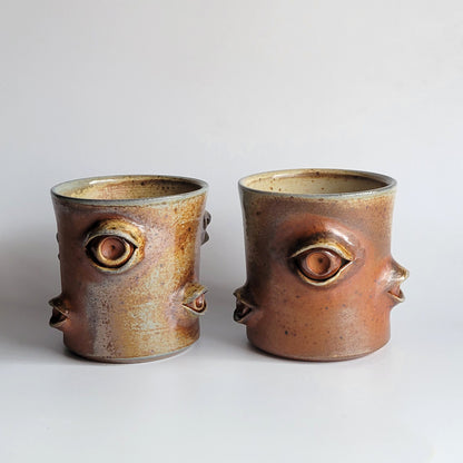 Woodfired Eyeball Cups - Orange