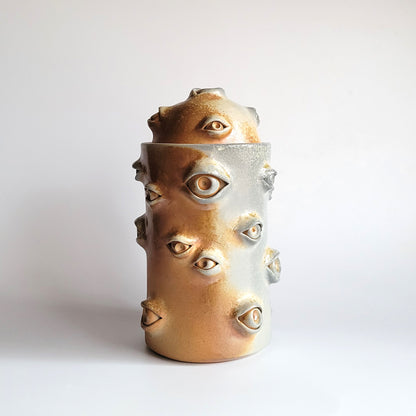 Woodfired Eyeball Jar - Discounted for small flaw