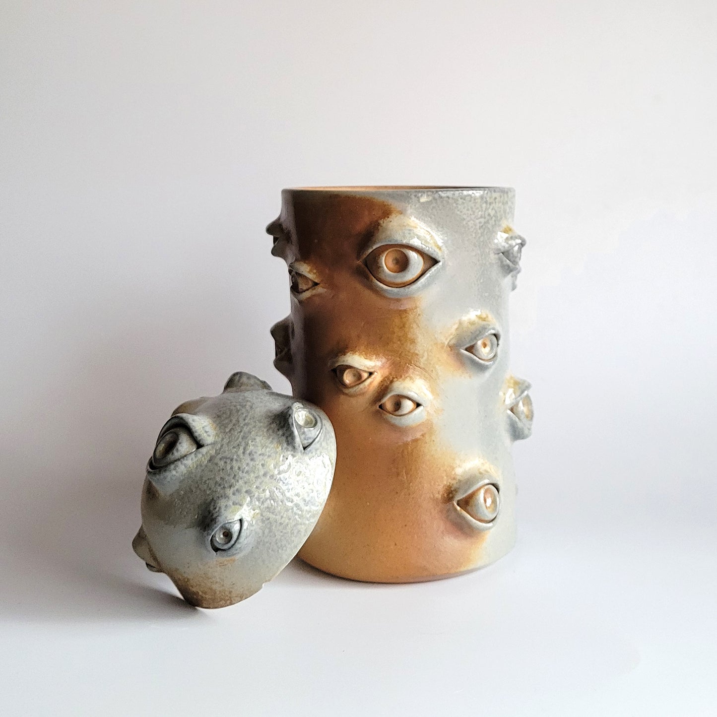 Woodfired Eyeball Jar - Discounted for small flaw